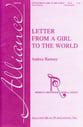 Letter from a Girl to the World SSAA choral sheet music cover